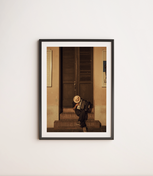 Accordion Man Print